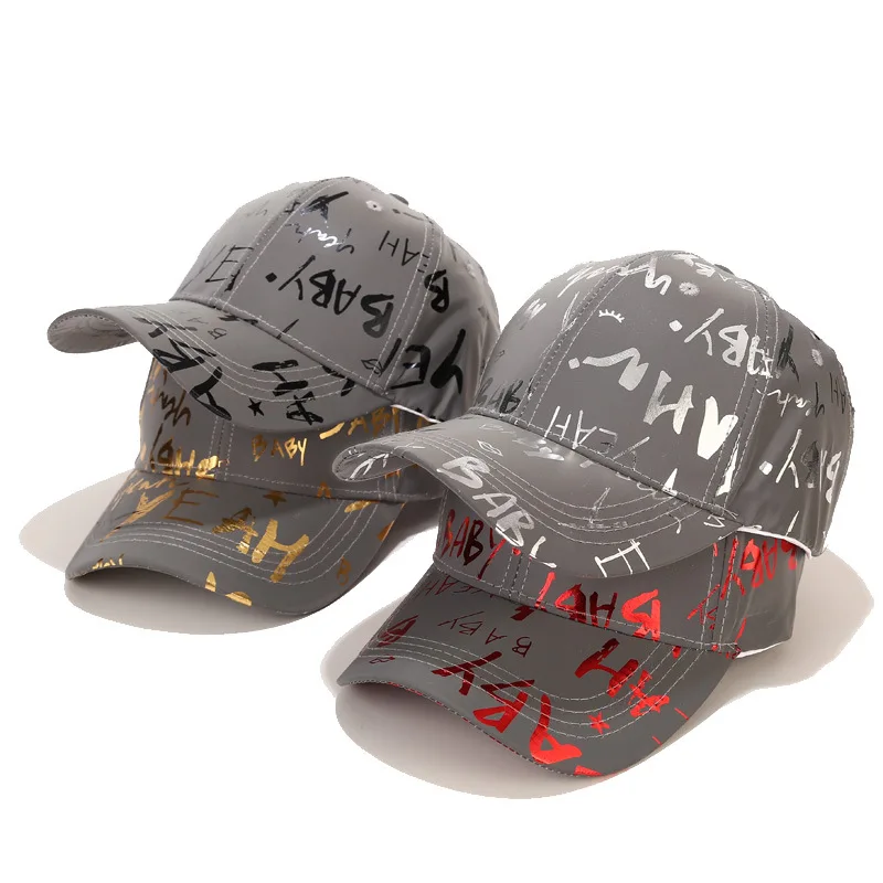 

Luminous Cool Reflective Baseball Caps Women's Fashion Fluorescent Peaked Caps Men's Tide Brand Summer Personality Hip-hop Hat
