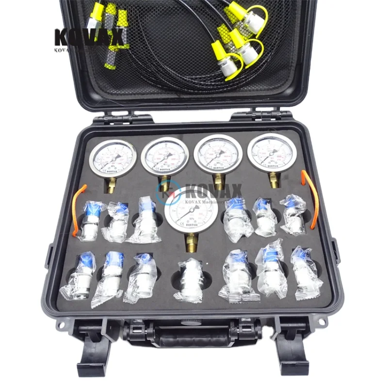 

5 Gauges Pressure Measurement Tool, DMASS 5 Gauge Hydraulic Pressure Gauges Set