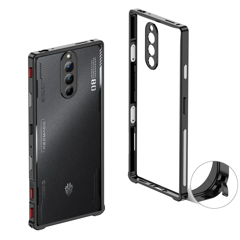 Luxury Aluminum Alloy Bumper Frame with Metal Camera Protection