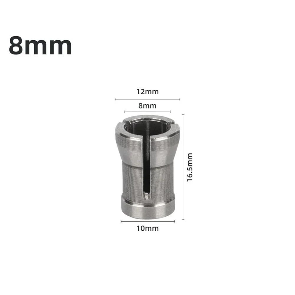 Collet Chuck Adapter 6 6.35 8mm For Engraving Trimming Machine Electric Router Milling Cutter Accessories Power Tools Router Bits wood router machine wood router bits