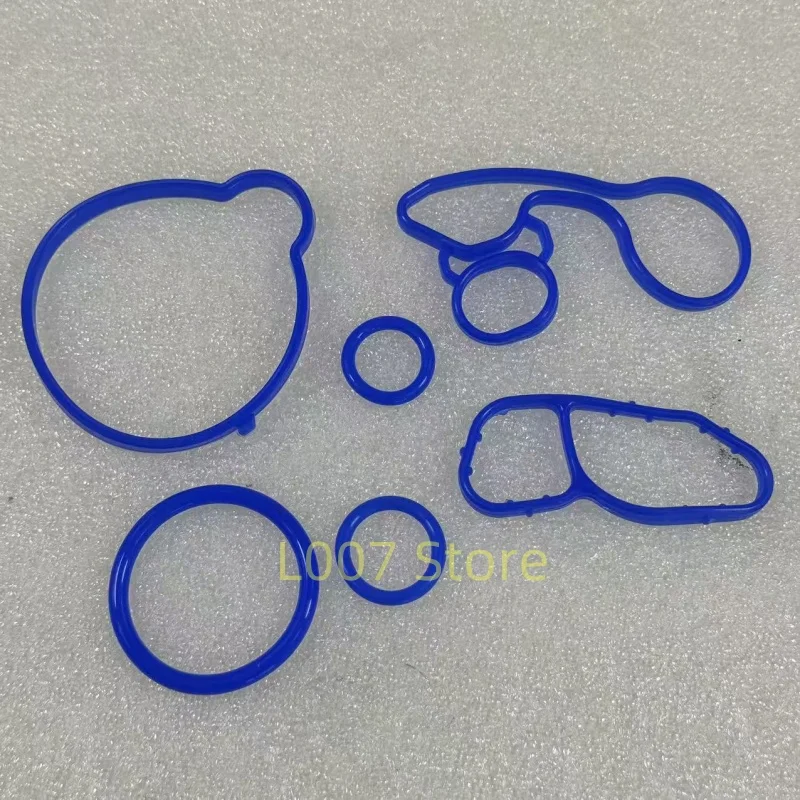 1Set Oil Cooler Gaskets NO: 55566784 55565385 55568536 55568539 Fit For Chevrolet- Cruze Sonic Trax Encore 1.4T Astra oil cooler kit oil cooler gasket