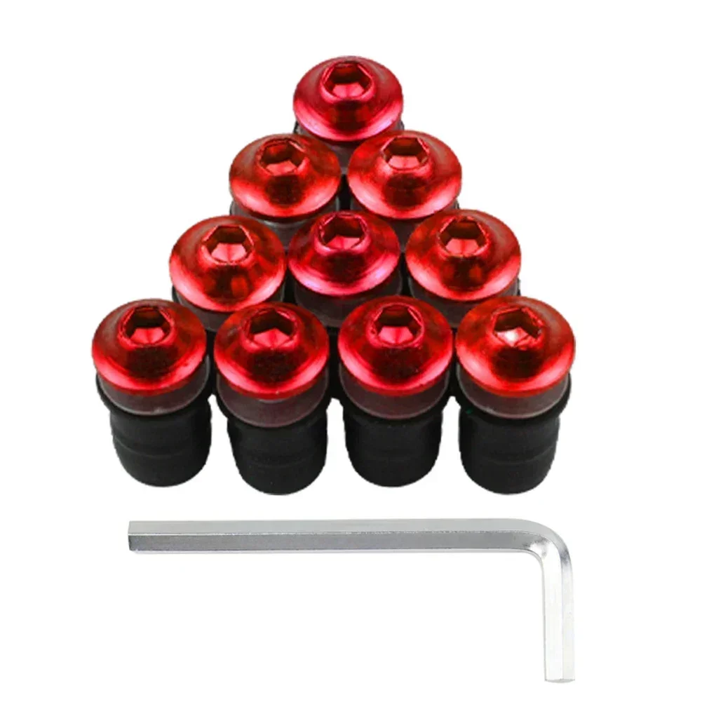 

10PCS M5x16mm Motorcycle Windscreen Windshield Bolts Screws Nut Fastener For Honda Suzuki Yamaha Kawasaki