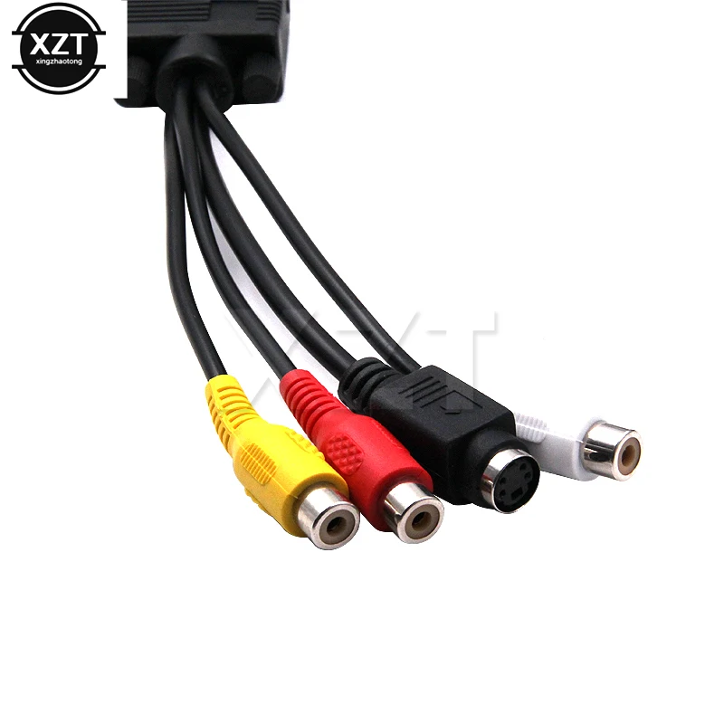 Câble Adaptateur VGA SVGA Mâle Vers S Vidéo 3 RCA Femelle, 15 Broches - Foto 4