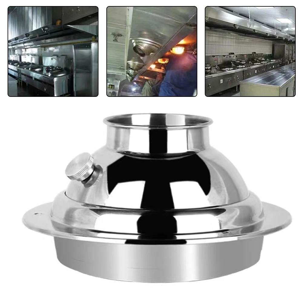 

All in Package Kitchen Ventilation Outlet with Adjustable Spherical Exhaust Hood in 3 Size Options (110mm 160mm 200mm)