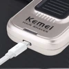 Kemei Mobile Electric Foil Head Shaver Mini Rechargeable Cordless Travel Razor Portable One Blade Wet Dry Men Shaving Machine 3