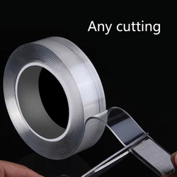 Multipurpose Clear Poster Tape Double Sided Tape Heavy Duty for Smooth Surface