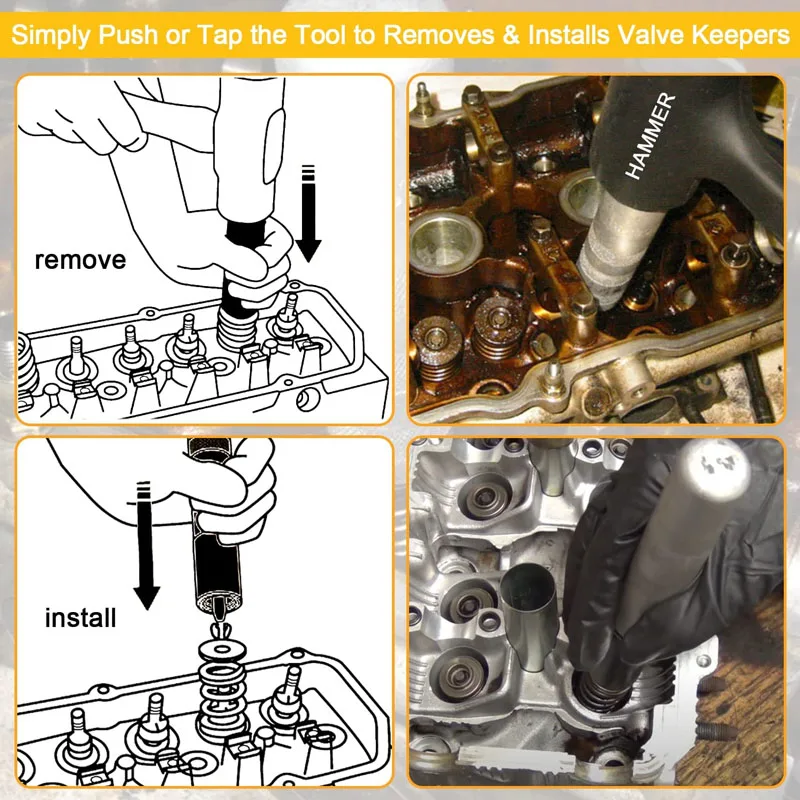 36200 Valve Keeper Remover Installer 5/16"to 3/8" Spring
