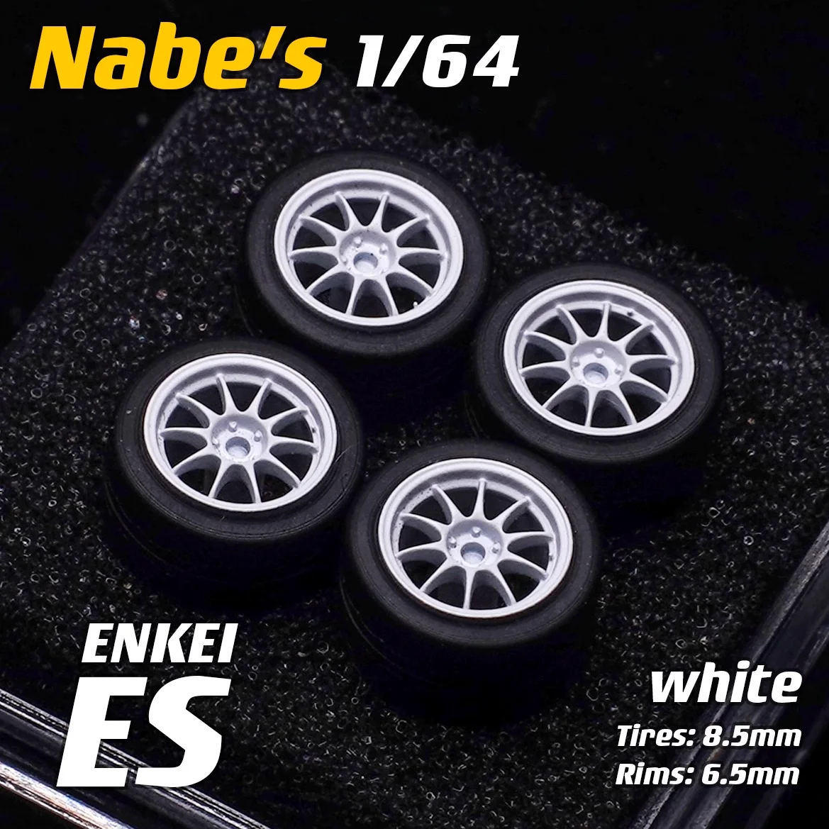 1/64 Nabes X Chika Advan GT 8.5mm Wheels Tires Brake Advan RSDF