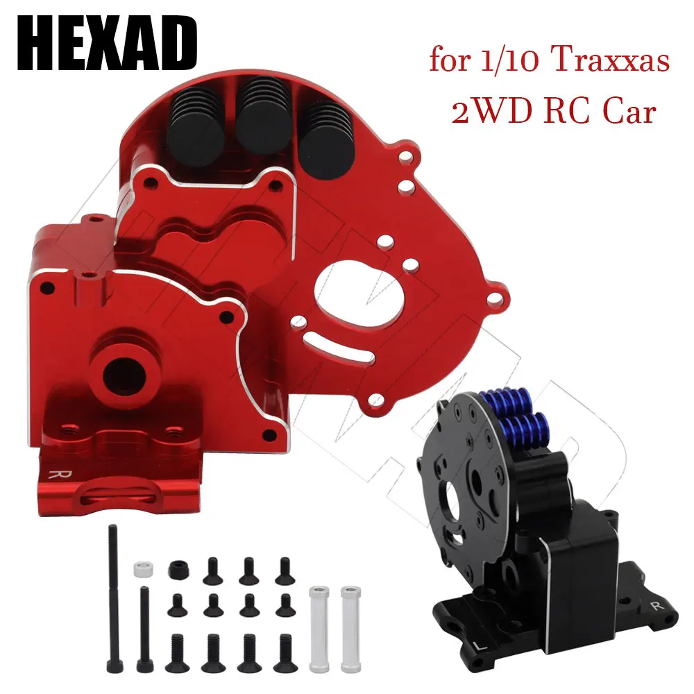 1/10 Rc Car 2Wd Metal Transmission Case Gearbox Upgrade Parts Set Per 1/10 Traxxas Slash Rustler Stampede Bandit Electric Rc