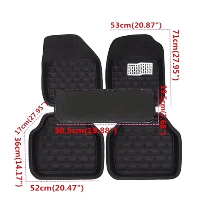 Car mats accessories Car carpet patches Auto Floor Mats Foot Rugs Carpets for Duster 5pcs