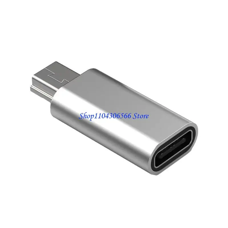 02DD USB C 여성 미니 USB 남성 어댑터 USB 유형 C 노트북 노트북 키보드 480Mbps 용 미니 USB 어댑터 변환기