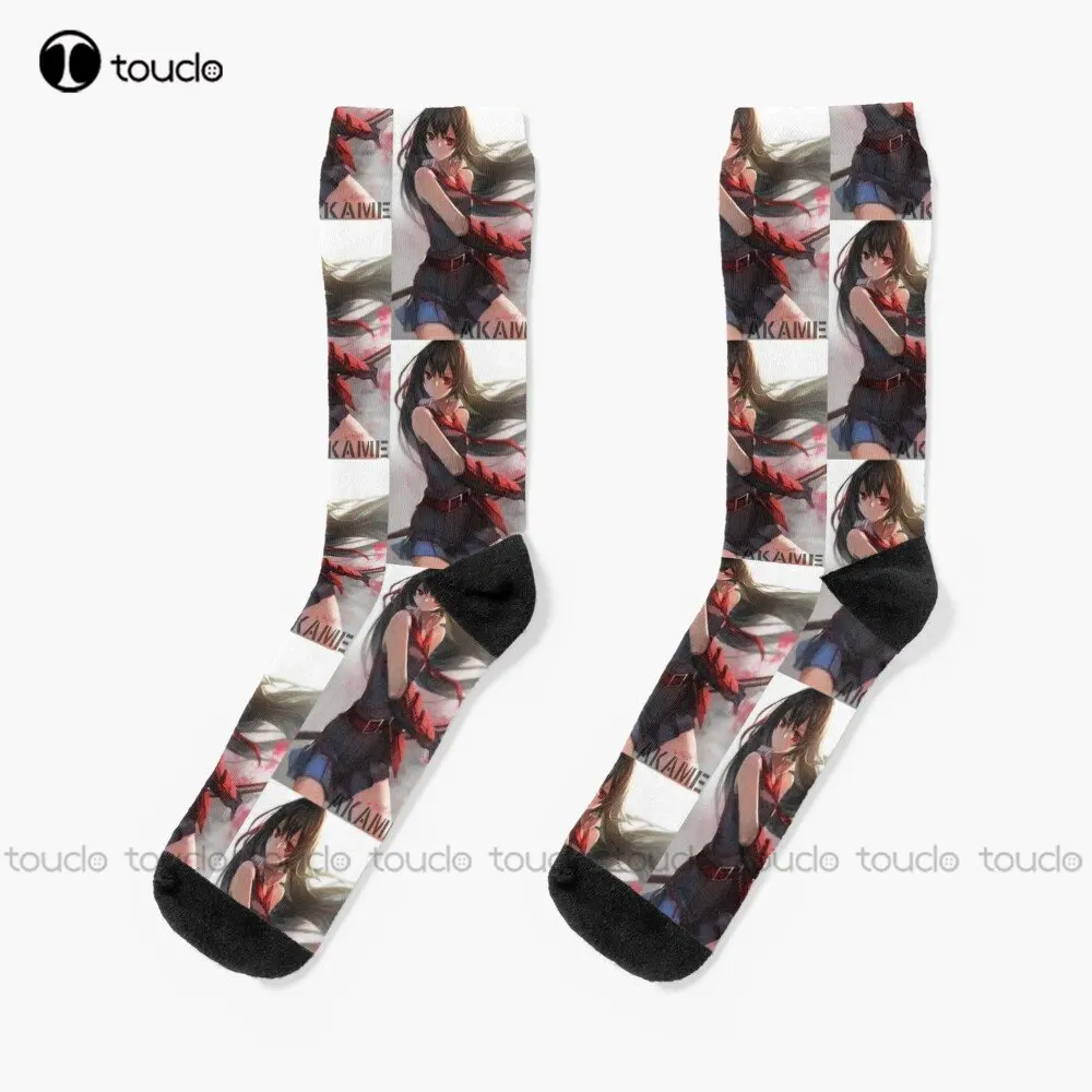 

Akame Akame Ga Kill Anime / Manga Character 3 Socks Running Socks For Men Personalized Custom Unisex Adult Teen Youth Socks Art