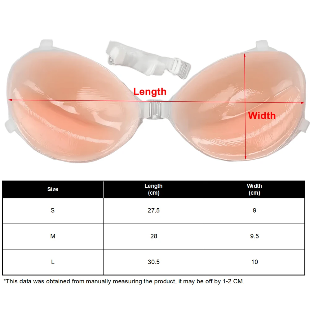 Push Up Sticky Bra Reusable Adhesive Invisible Backless Strapless Bra  Silicone Bra Reusable for Backless Dress - AliExpress 200574005