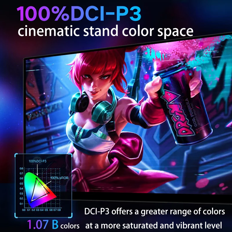 VCHANCE 16 インチ 4K ポータブルモニター 3840*2400 100%DCI-P3