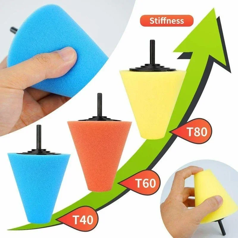 1PC Polishing Pads for Wheel Hub Cleaning Cone ing and Polishing Wheel for Drill Sponge ing Pads Car Care