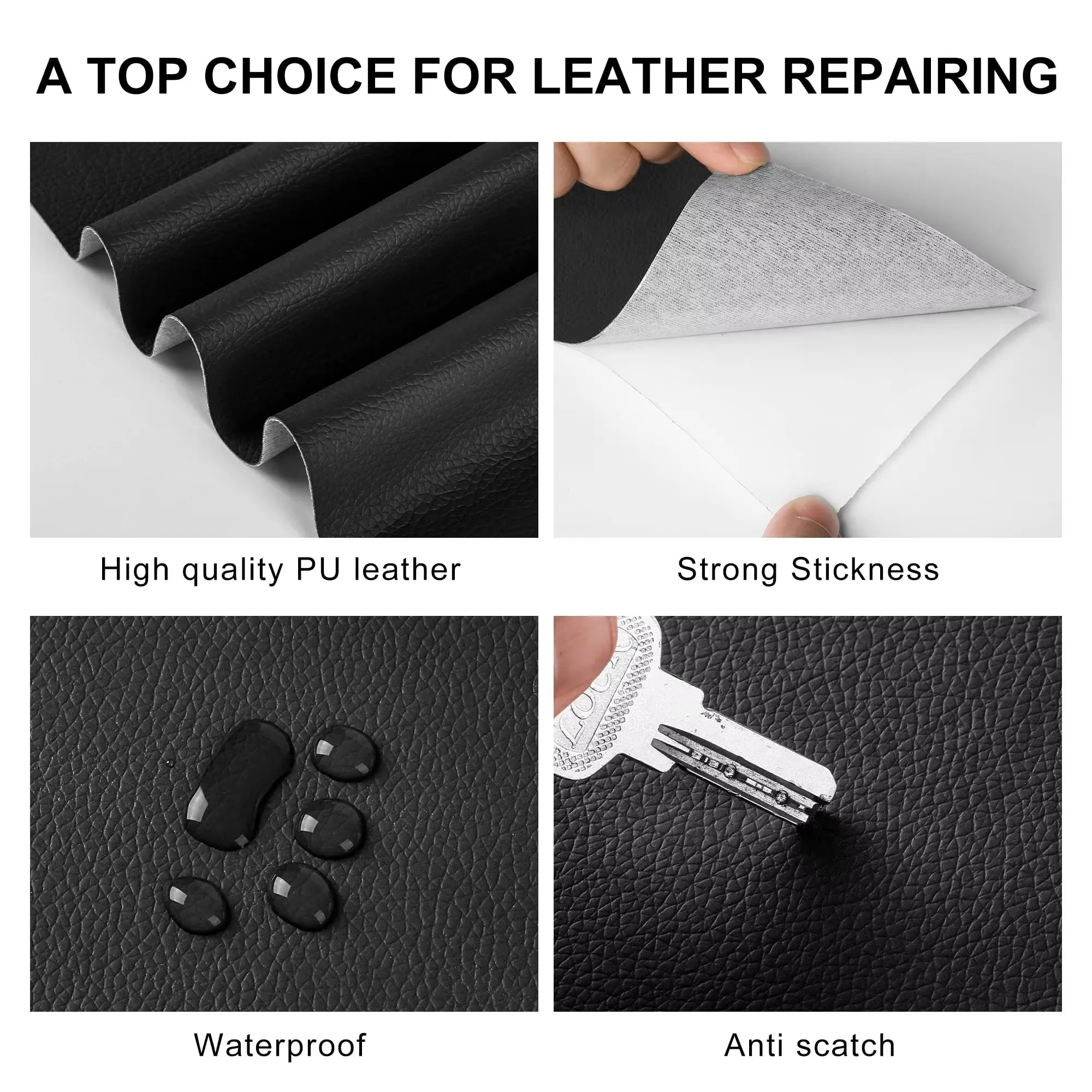 Self Adhesive Leather Sofa Repair Patch Furniture Table Chair Sticker Seat Bag Shoe Bed Fix