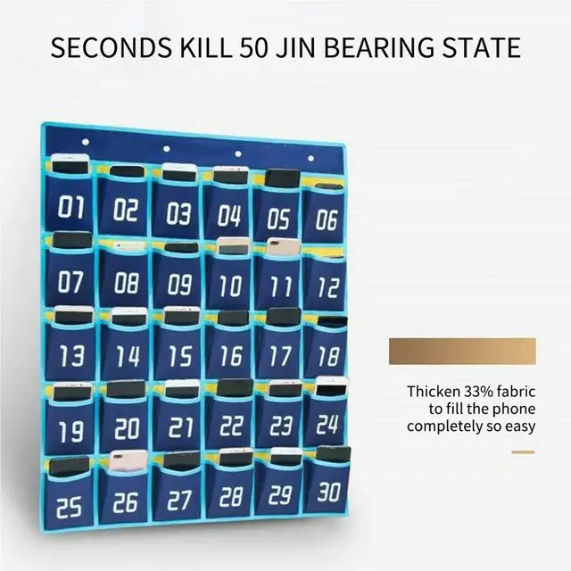 Zseb A Szervező Over Osztálytermi Számozott Otthoni Iskolai Telefonjaihoz Dekorációs Táskák - Image 4