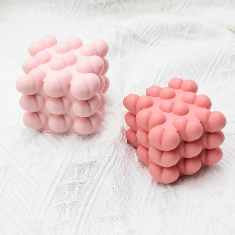 Silicone Mold Silicone Candle Mold Aromatherapy Candle Mold Silicone Candle Molds Candle Mold Love Bubble Ball Silicone Candle Mold Valentine's Day Heart Shape Aromatherapy Soap Cake Ice Tray Mould Wedding Decor Souvenirs