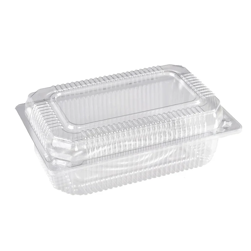 100pcs Disposable Transparent Box with Lid Plastic Fruit Cutting Fruit take Box Rectangular Food Box, Pastry Cake Packaging Box 6