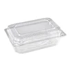 100pcs Disposable Transparent Box with Lid Plastic Fruit Cutting Fruit take Box Rectangular Food Box, Pastry Cake Packaging Box 6