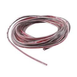 Universal 5M Car Door Protector - U Type Rubber Edge Guard & Scratch - Resistant Moulding Strip - 10m (Transparent)