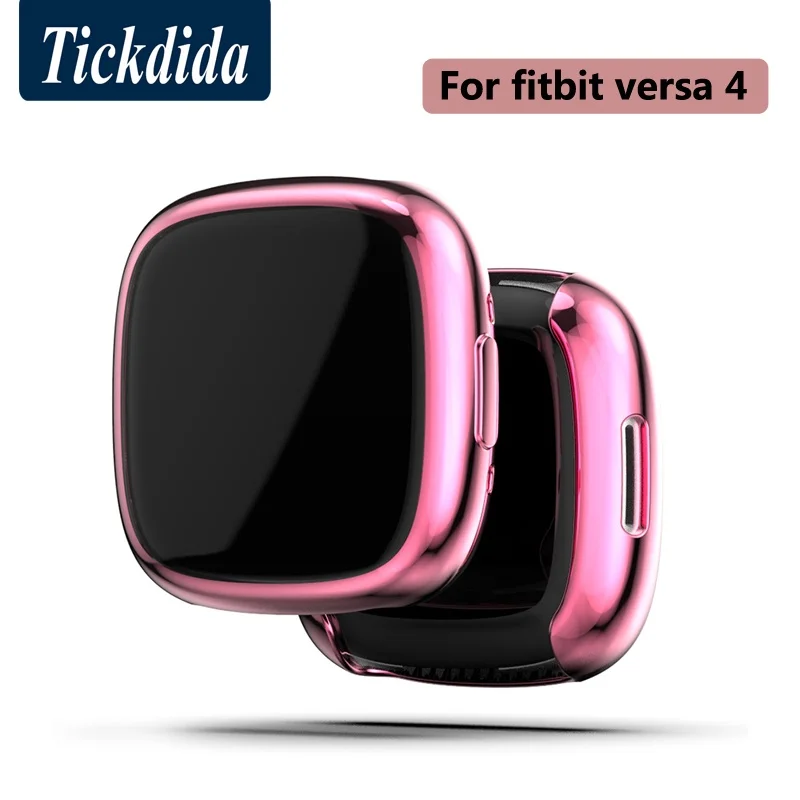 

Screen Protector Cover for Fitbit versa 4 Case Soft Tpu Scratch-resistant Shell Lightweight Bumper