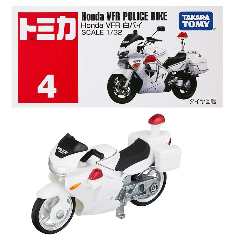 トミカ Honda VFR POLICE BIKE 1/32 Takara Tomy Tomica #4 Honda VFR Police Bike 1/32 Diecast New