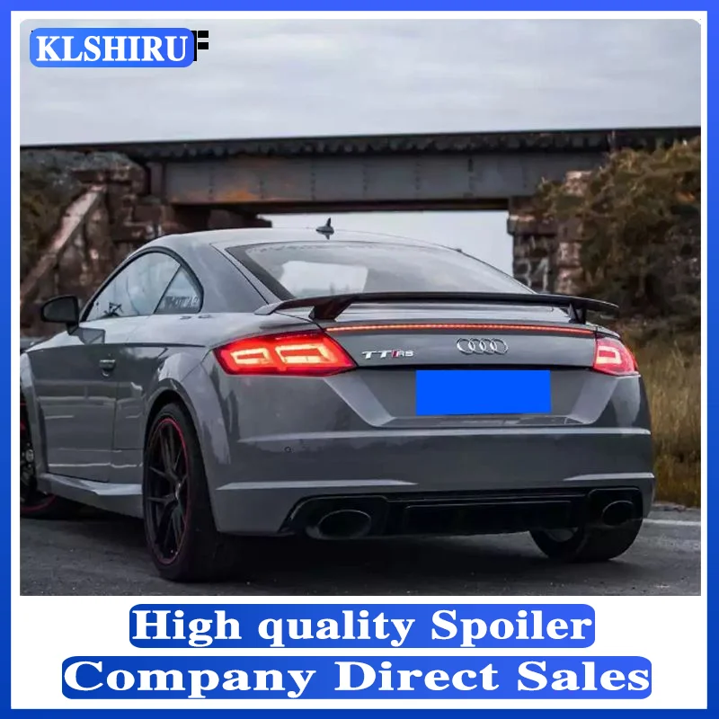

Carbon Fiber / FRP Black Rear Trunk Spoiler Boot Lip Wing For Audi TT 8J TTS A5 A6 A7 All 2008 - 2011 Car Styling