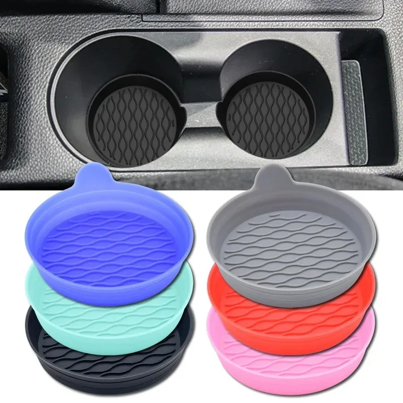 Car Coaster Non-Slip Universal Silicone Mat for Car Water Cup Auto Anti-Slip Cup Pad Drink Holder Mat Decoration Accessories cup holder coasters,car non slip mat,non slip mat,car coaster pads,silicone anti slip pad,silicone anti skid pad