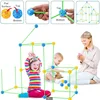 DIY tent Kids Construction Fort Toys Building Castles Tunnels Tents Kit 3D Play House Building Toys For XMAS Gift Building Block 5