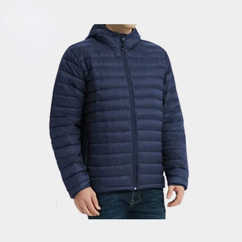 2023 Spring Autumn The New Style MEN\'S Ultra Lightweight Hooded Down Jacket Packable Long-Sleeve Full-Zip Puffer Jacket M-6XL