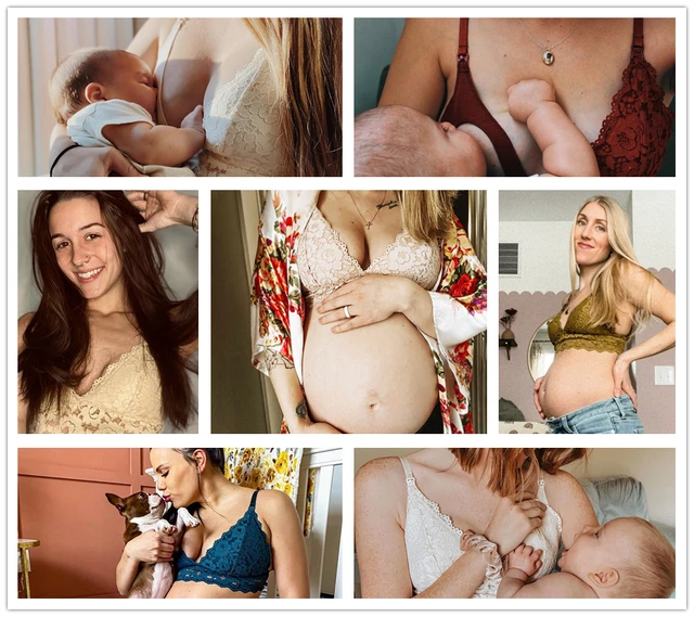 D001 Maternity Nursing Bras Pregnant Women Lingerie Breastfeeding Hot Front  Closure Breast Feeding Bras Large Size Brassiere - Active Bra - AliExpress