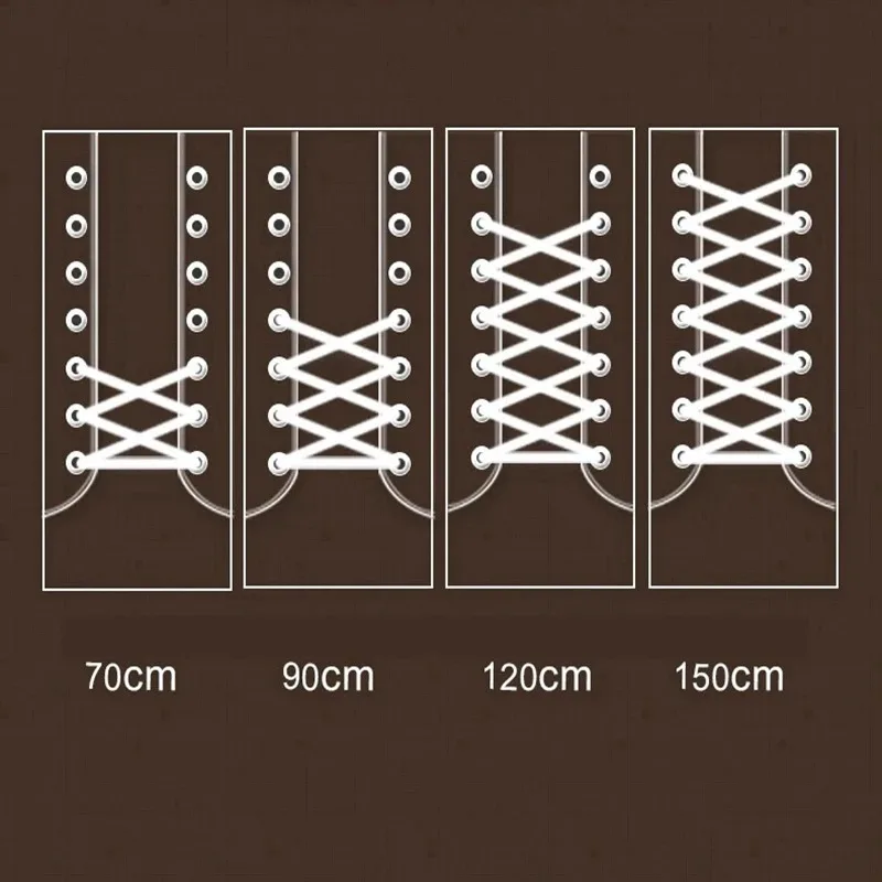 2 Paar neue Schnürsenkel für Wanderstiefel, klassische runde Schnürsenkel für Sneaker, Oxford-Schnürsenkel, 90 cm/120 cm/150 cm – Detail 1