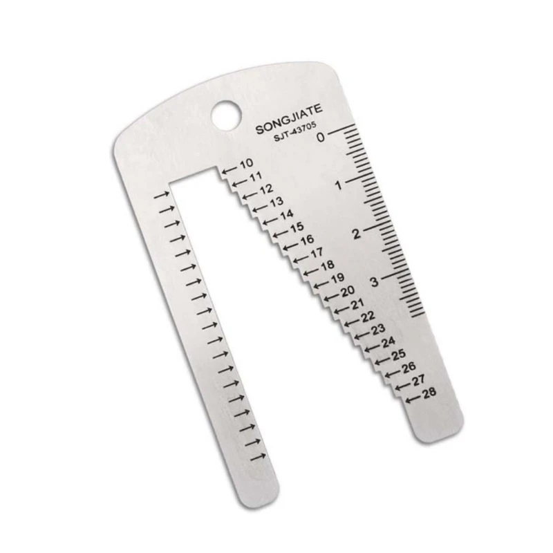 

Watchband Ruler for Watch Band Bracelet Repairing Stainless Steel Measuring Tool Manual Stencil Template Watchband Ruler