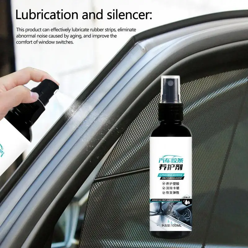 

Rubber Protectant for Car 100ML Weatherproof Rubber Care Products Rubber Seal Conditioner spray for Trunk Seals Wiper Tape