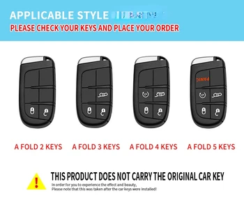 Portachiavi custodia portachiavi per Jeep Renegade Compass Grand Cherokee per Chrysler 300C Wrangler Dodge accessori auto portachiavi - Portachiavi custodia portachiavi per Jeep Renegade Compass Grand Cherokee per Chrysler 300C Wrangler Dodge accessori