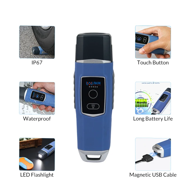 JWM IP67 토치 자석 부착형 USB 경비 순찰 시스템 무료 소프트웨어 포함