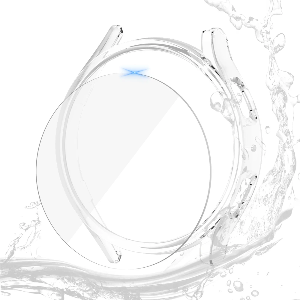 Waterproof Screen Protector and Durable PC Case with Tempered Glass Cover