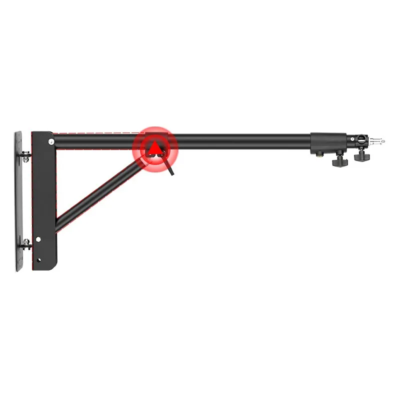 80cm-136cm Triangle Wall Mounting Boom Arm Light Stand Photography Studio Video Strobe Flash Lighting light stand photographic light stand