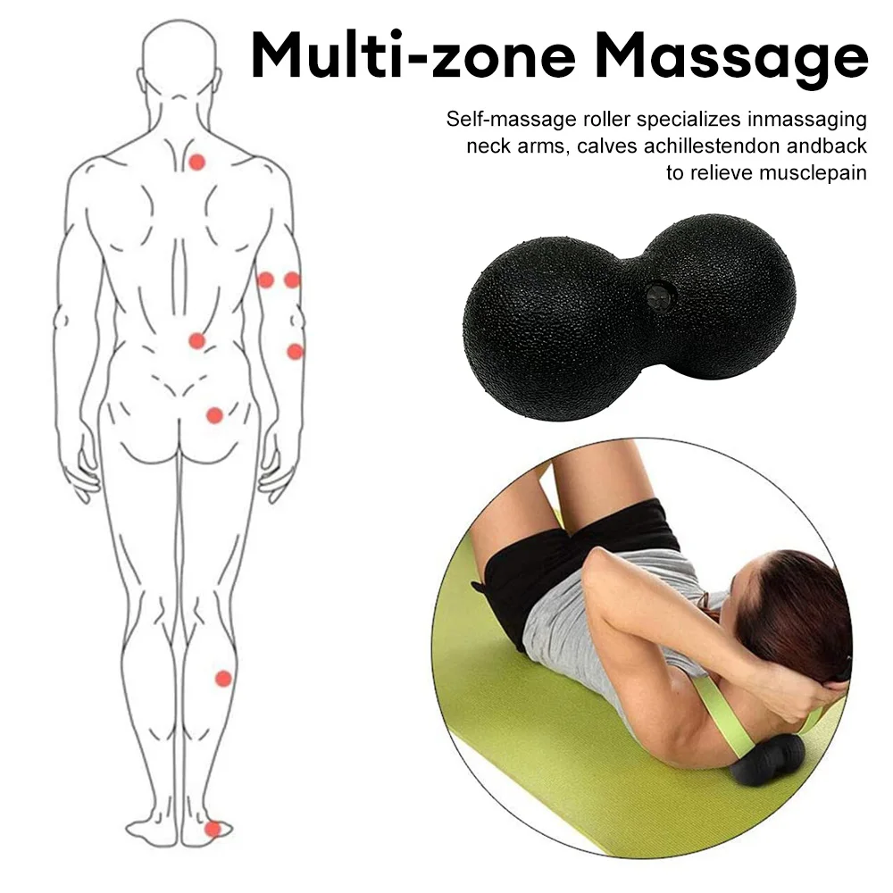 Bola de Fitness EPP Bola de masaje de cacahuete Bola de Fascia corporal Bola de cacahuete aliviar el dolor muscular relajación Lacrosse BOLA DE miofascia de Fitness