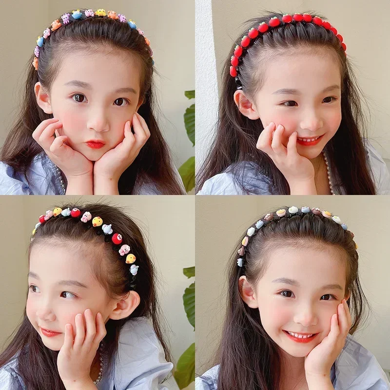 2025 New Girls Cute Cartoon Animals Wave Hairbands Kids Lovely Hair Decorate Headband Hair Hoops Fashion Hair Accessories