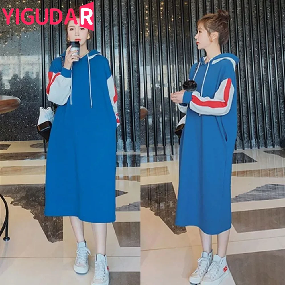 

2022 New Fashion Maternity Dress Autumn And Winter Simple Loose Maternity Sweater Maternity Clothes pregnancy photoshoot dress