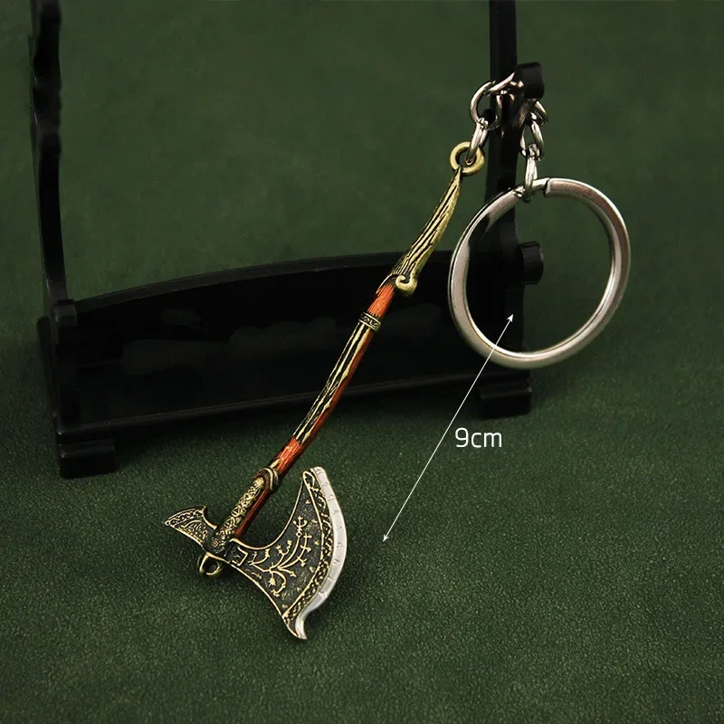 God of War Weapon Blades of Chaos Kratos Olympus Blade Game Alloy Metal Material Samurai Sword Model Keychain Gift Toys for Boys 6