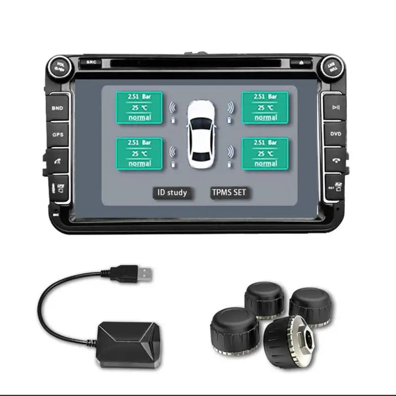 USB ȵ̵ TPMS Ÿ̾ з ͸ ý, ȵ̵ ڵ DVD  Ƽ̵ ÷̾, 4  ÷