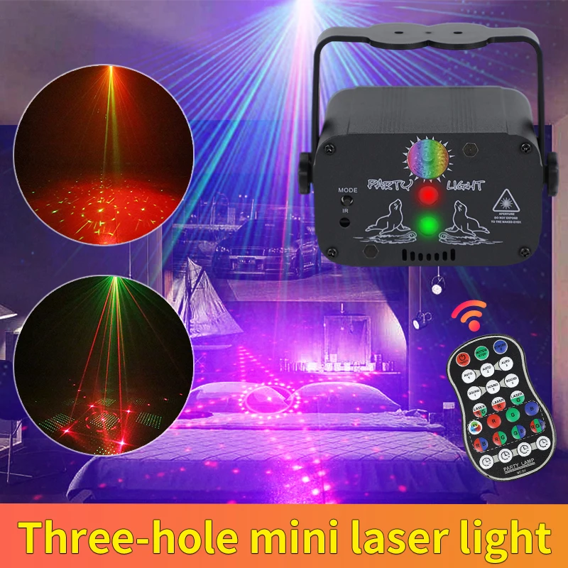 

Stroboscopic Laser Outdoor Mini laser Lamp Stage Lighting Christmas Atmosphere Projection Led Bar Lamp KTV Sealed Beam Lamp