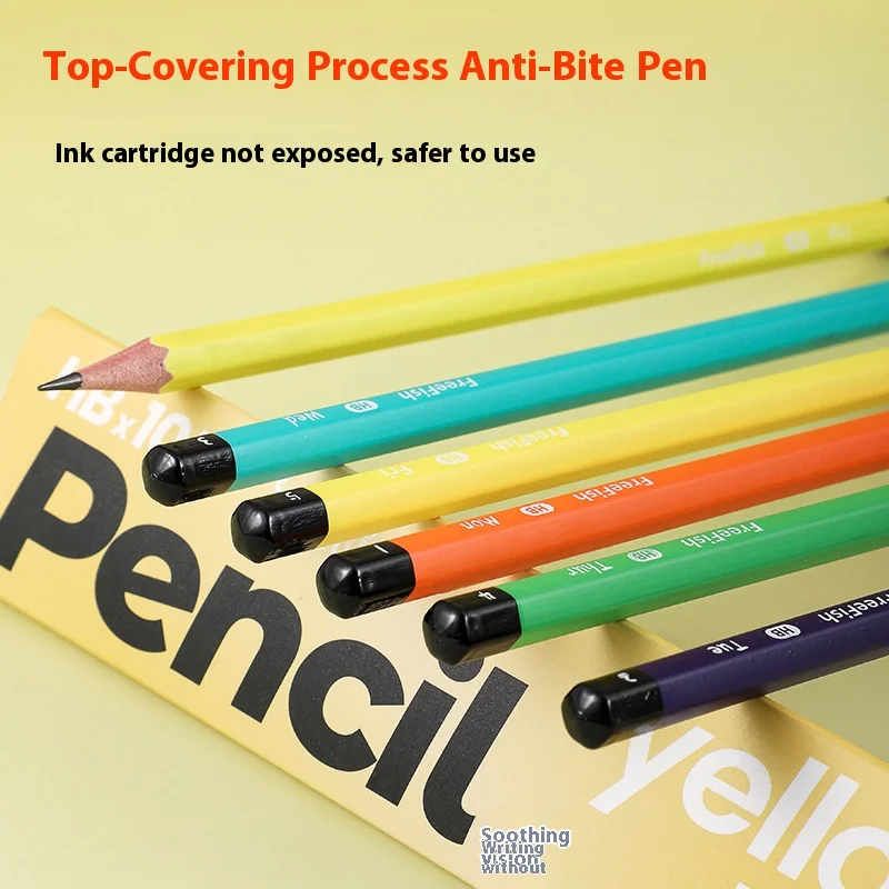 Premium Quality Wooden Lead Pencils for Smooth Writing & Artistic Drawing - Pack of 10