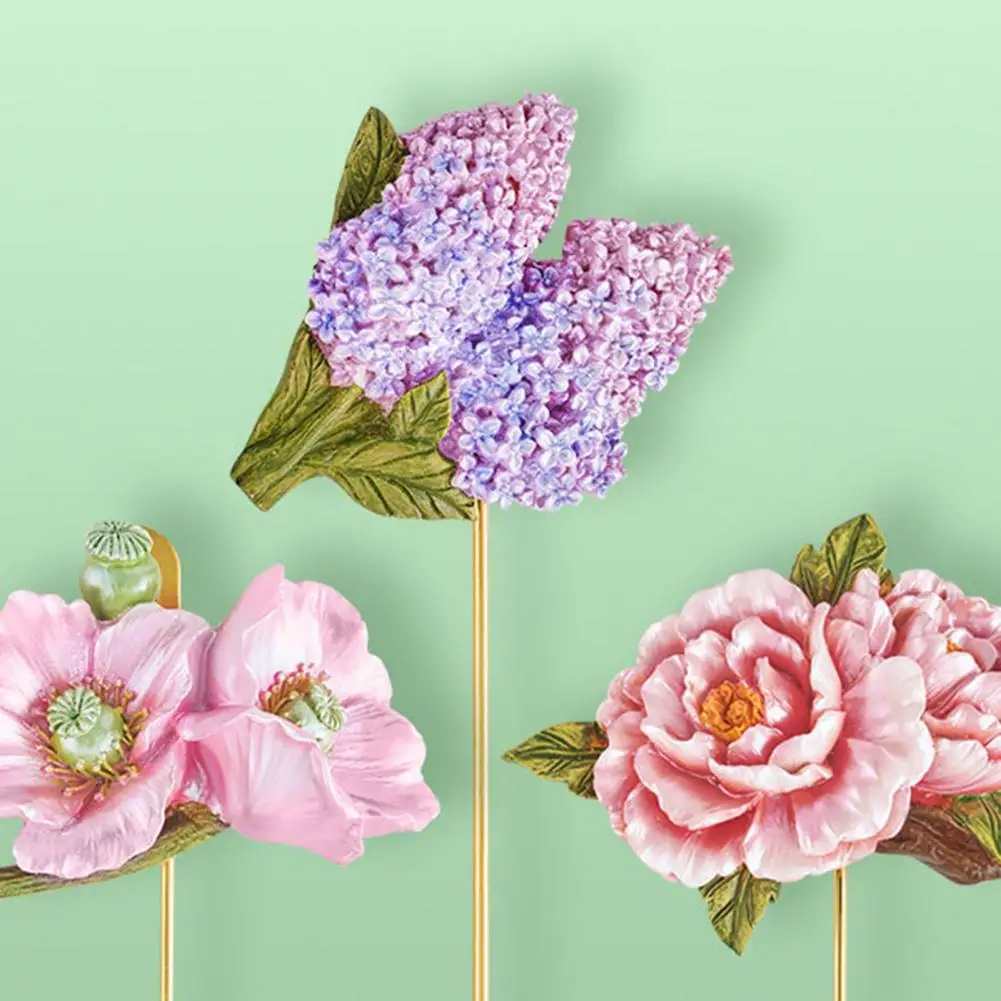 Clothes Hook Wall-mounted Non-slip Towel Hanger Resin Creative Rose Flower Design Key Hook For Hallway 3