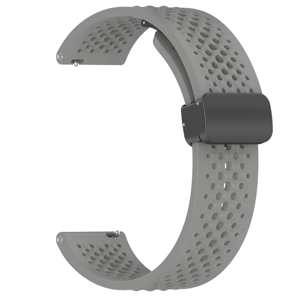 Magnetic Loop Silicone Watch Band Strap, 20/22mm - Universal Fit