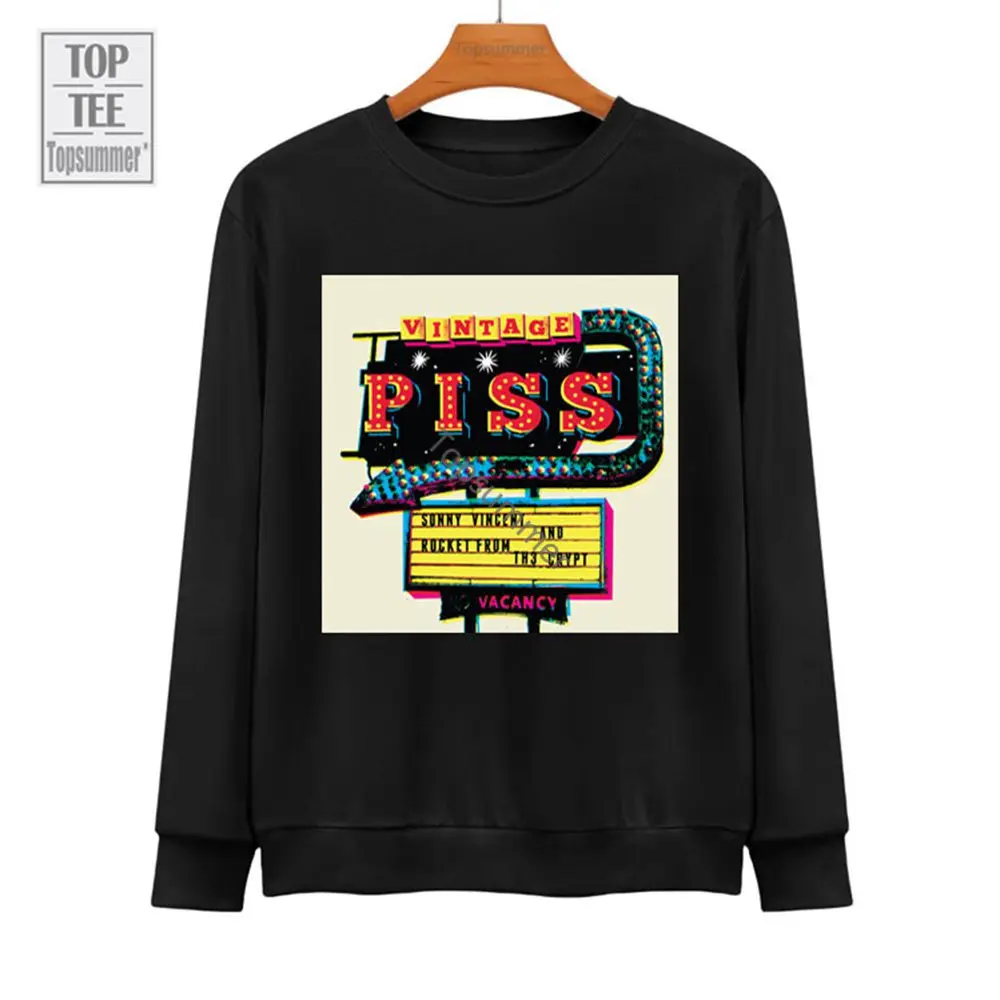 

Vintage Piss Album Sweatshirt Sonny Vincent Tour Hoodies Female Pop Harajuku Cotton Hoodie