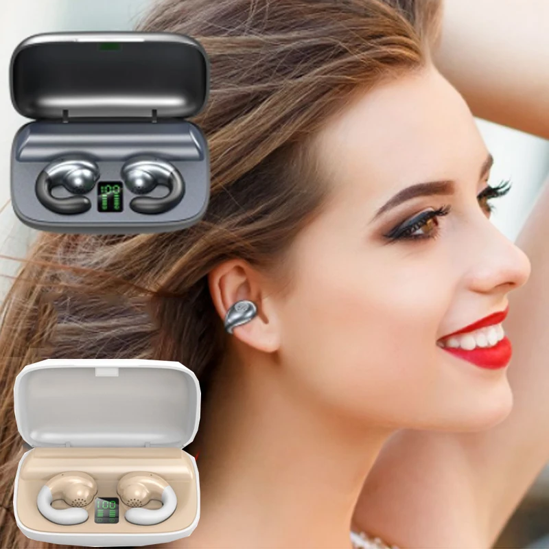 Clip Per Orecchio Bluetooth A Conduzione Ossea Con Microfono Tws Per Tcl 20 R 5G Tcl 20R 5G 5G Tcl20R Zte Blade A52 Zte Blade A52 Bladea52 A 52